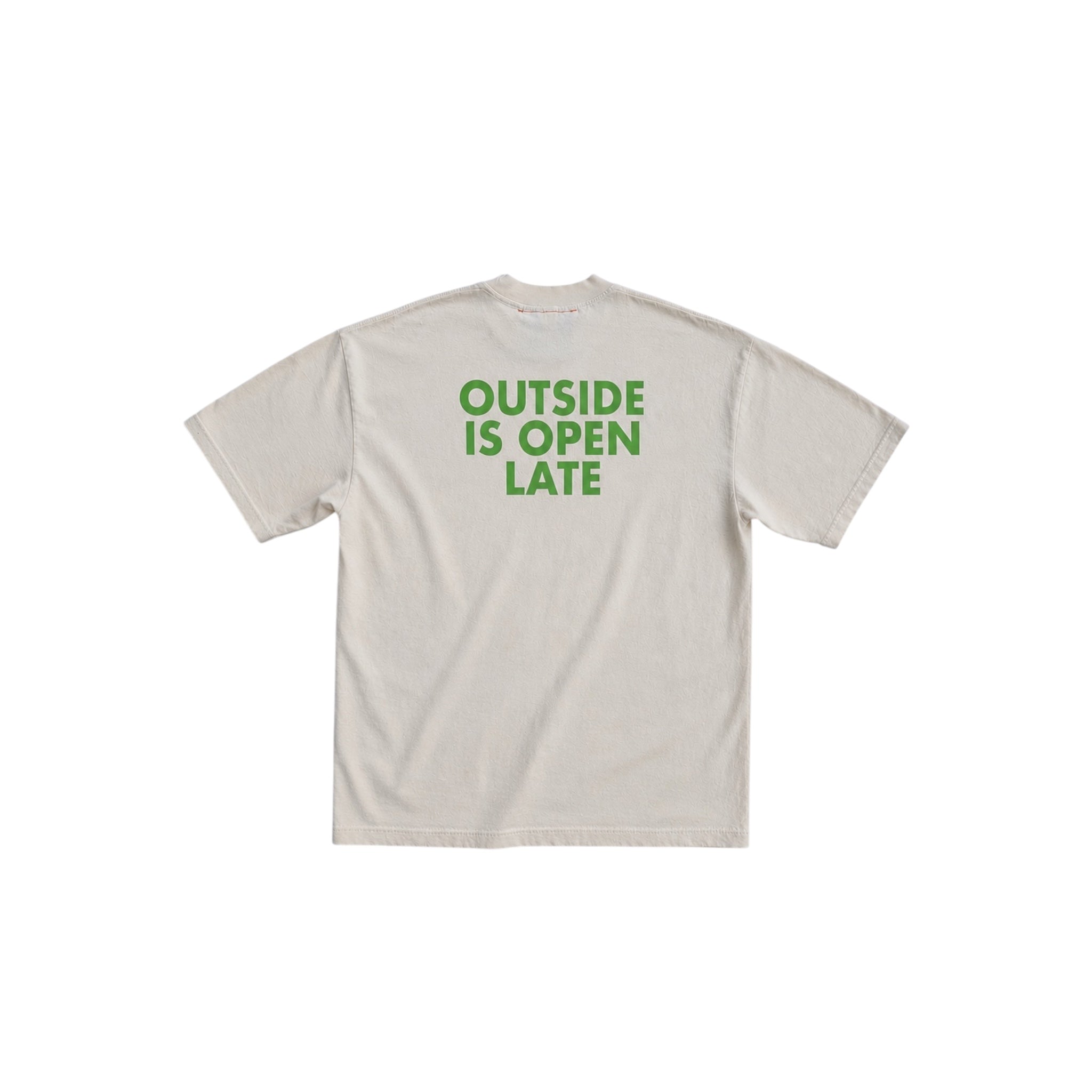 Outside is Open Late Tee